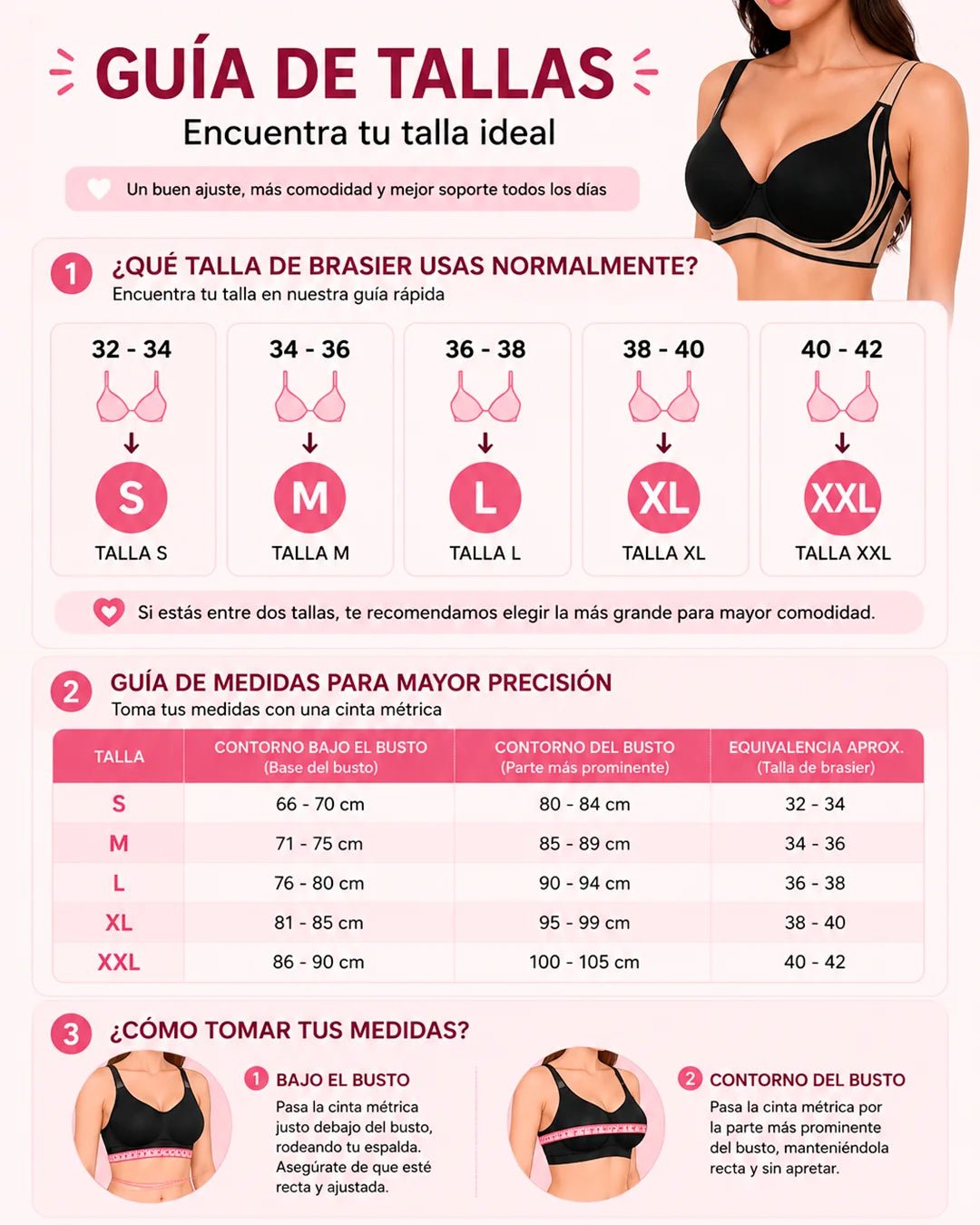 Sujetador Push Up - soporte y comodidad